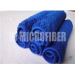 Super Absorbency Blue Color Hand Towel Mixrofiber Coral Fleece Towel For Kitchen for sale