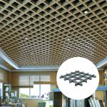 Aluminum Lattice Ceiling Panels Custom Interior Decoration Perforated Metal Grid Ceiling for sale