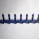 Q235 Fence Security Spikes Anti Climbing Wall Razor Spikes 1.25M for sale
