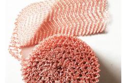 China Crimped Copper Wire Netting 4 Strands Knitting For Distillator Internal Packing supplier