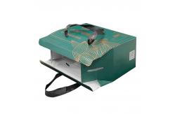 China Reusable Cardboard Food Packaging Box Takeaway Kraft Gable Boxes With Handle supplier