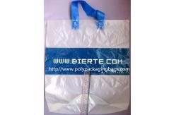 China Biodegradable Personalized Plastic Grocery Bags With Loop Handle supplier
