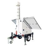 AU  US Standards Portable Mobile Solar Trailer Manual Lifting Steel Material for sale