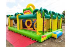 China Safari Park Inflatable Playground Coconut Tree Bounce Slide supplier