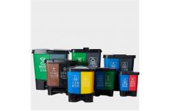 China Twin Thickened Separate Trash Can Foot Operated Trash Sorter Bin supplier