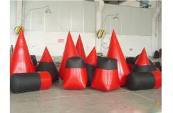 China High Density, PVC tarpaulin Inflatable Paint Bunker Trampoline Combo supplier