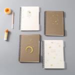 80gsm SGS Personalized Spiral Notebook , 60sht Elastic Band Journal Colored Paper for sale