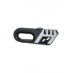Red 3 in 1 Handle Knife Sharpener Rubberized Base for Combat Carving , Fillet for sale