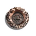 Zinc Alloy Enamel Vintage Portable Ashtray Laser Engraving Logo Purse Ashtray for sale