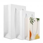 China Custom Sublimation Gift Bags Eco-Friendly White Cardboard Shopping Bags With Handle A5 A4 A3 Size Sublimation Wedding Party Bag for sale