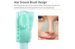 China Skin Friendly Silicone Face Scrub Brush With PP Handle supplier