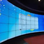 3.5mm Curved LCD Video Wall 49'' 1920X1080 FHD DP Loop LG 700 Nits For Control Room for sale