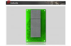 China Dot Matrix Display Panel with Elevator LCD Display Green 132 X 70mm supplier