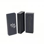 Custom Size Black Paper Watch Box With Black Foam Insert Recycled Materials for sale