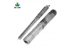 China Wear Resistant Conical Twin Screw And Barrel For PVC WPC TPE / TPU supplier