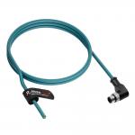 Alvin's Cables M12 A-Code 8 Pin Male Right Angle to Open End Power I/O Cable Cat6a High-Flex Shielded for Cognex Keyence Basler Industrial Automation Fieldbus Module 32.8ft/10m,Green for sale