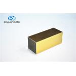 Polishing Golden Aluminium Extrusion Profile For Decoration With Alloy 6063 for sale