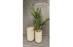 China Fiber Clay Round Planter in Modern Fiber Cement Pot for Any Spac supplier