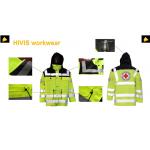 50 times Industrial washable Waterproof Hivis Work Jackets , Rain jacket for Rescue work for sale