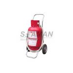 Wheel Marine Fire Extinguisher Trolly Dry Powder / CO2 Fire Extinguisher