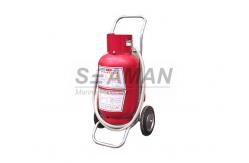 China Wheel Marine Fire Extinguisher Trolly Dry Powder / CO2 Fire Extinguisher supplier