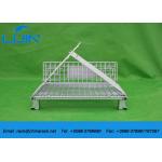 Foldable Galvanized Industrial Storage Cage , Steel Structure Metal Storage Cage for sale