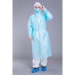 Skin Friendly Disposable 30g PP PE Non Woven Isolation Gown for sale
