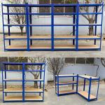 MDF Boltless Heavy Duty Shelving 5 Tier Storage Garage Metal Shelving Rack for sale