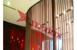 China Baking Varnish Metal Mesh Curtain 1mm Frame Design Hanging Lightweight Huge Aluminum supplier