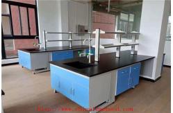 China Chemical Resistance Wood Lab Work Table  For Hospital With Adjustable Foot supplier
