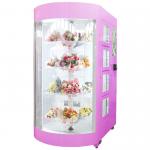 Self-Service Bouquet Vending Machine With Credit Card Reader Smart Locker System