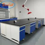 Waterproof Steel Lab Workstation Bench , Anticorrosive Island Benches In Laboratory for sale