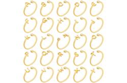 China Engagement gold plated initial ring supplier