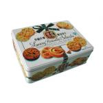 CMYK 4C Biscuit Tin Box 0.25mm Large Rectangular Tin Containers