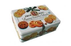 China CMYK 4C Biscuit Tin Box 0.25mm Large Rectangular Tin Containers supplier