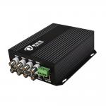 8 Port BNC Video Data Ethernet Fiber Media Converter DC12V Standalone Type for sale