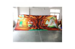 China Polyester Fabric Backdrop Wall Banner , Digital printing hanging fabric backdrop supplier