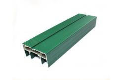China Green Rectangle Powder Coated Aluminum Profiles Customized For Construction , Customize supplier