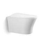 Wholesale Price Toilet P-trap Bathroom Wall Mounted Rimless Soft Seat Cover Engineered White Ceramic Toilet Wall Hanging Toilet for sale