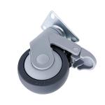 125MM Swivel TPR Caster Wheels For Medical Equipment Furniture Casters for sale