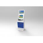 Lobby Computer Dual Screen Free Standing Kiosk Standalone , Credit Card Kiosk