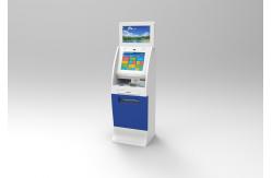 China Lobby Computer Dual Screen Free Standing Kiosk Standalone , Credit Card Kiosk supplier
