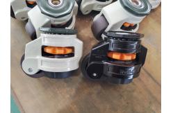 China Foot Adjuster TPR Leveling Caster Wheel With Deep Groove Bearing supplier