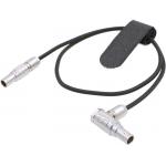 Lemo 2 Pin Male to 2 Pin Male Right Angle Teradek Bond ARRI Alexa Camera Power Cable for sale