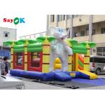 Cute Zoo Theme Inflatable Bouncing Castles Jumping House Inflable Bouncer Slide Games For Kids for sale