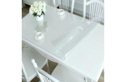 China Soft Durable thickness 1.0mm Clear PVC Tablecloth Customized Size supplier