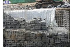 China Galfan Wire Welded Stone Filled Gabions For Flood Bank OEM Service supplier