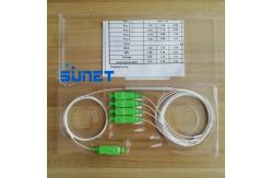 China 1X4 SINGLE MODE SC UPC/APC STEEL TUBE FIBER OPTICAL PLC SPLITTER supplier