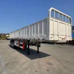 40FT 3 Axle Payload 45T Heavy Duty Mechanical Suspension 13pc Leaf Spring Wall Side Semi Truck Trailer for sale