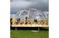 China Diameter 6m Garden Igloo Bubble Tent Giant Bubble Tent With Lining And Curtain supplier